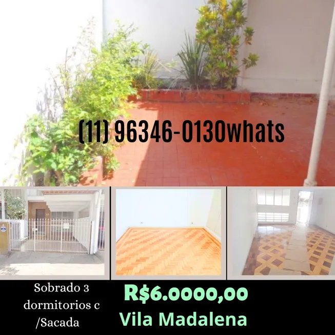 Foto 1 de Sobrado com 3 Quartos para alugar, 140m² em Vila Madalena, São Paulo