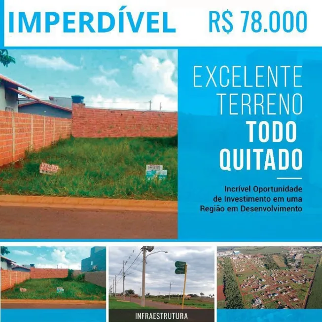 Foto 1 de Lote/Terreno à venda, 200m² em Vival Castelo, Dourados