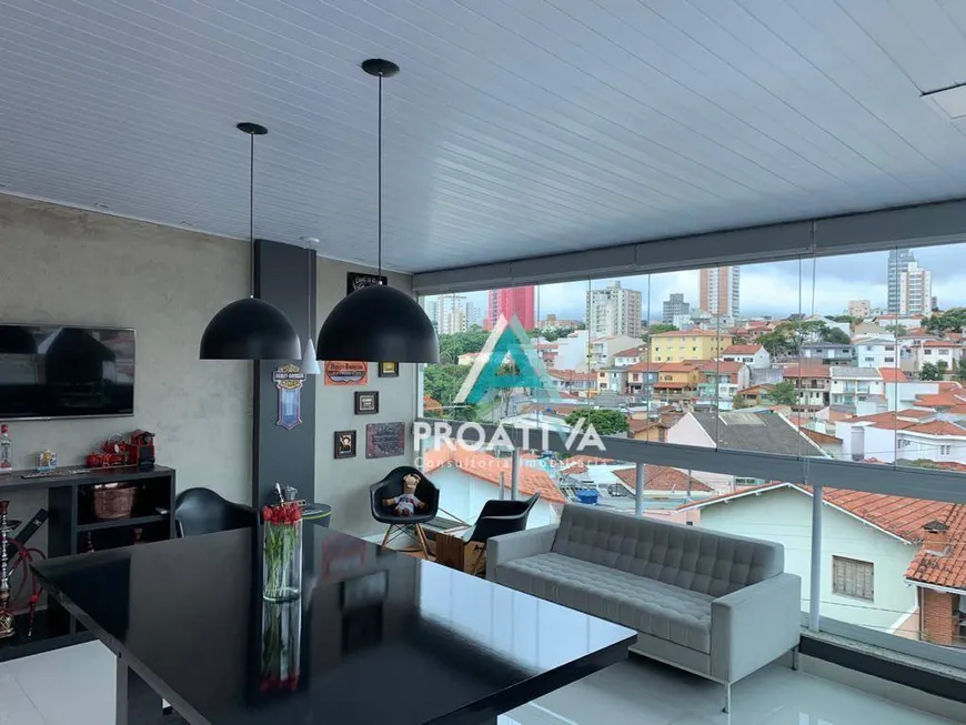 Foto 1 de Sobrado com 2 Quartos à venda, 117m² em Vila Scarpelli, Santo André