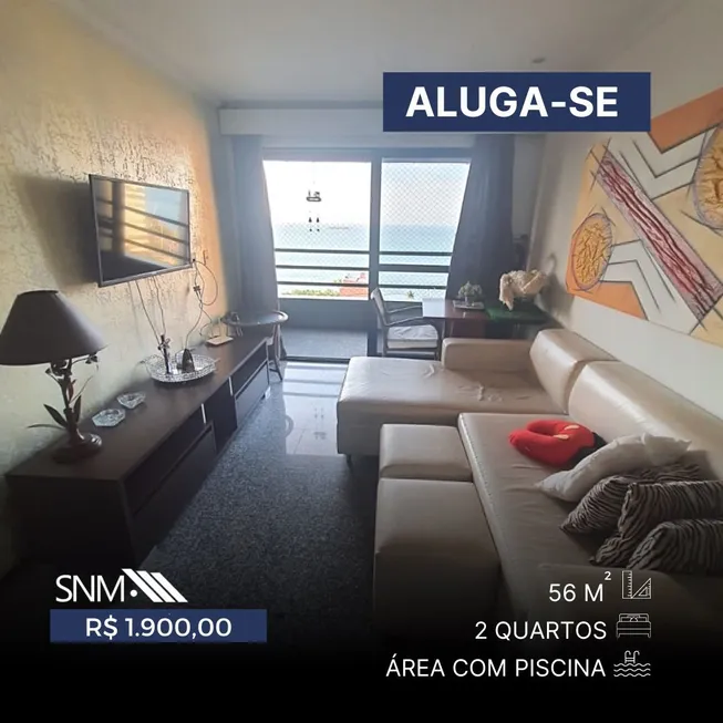 Foto 1 de Flat com 2 Quartos para alugar, 56m² em Meireles, Fortaleza