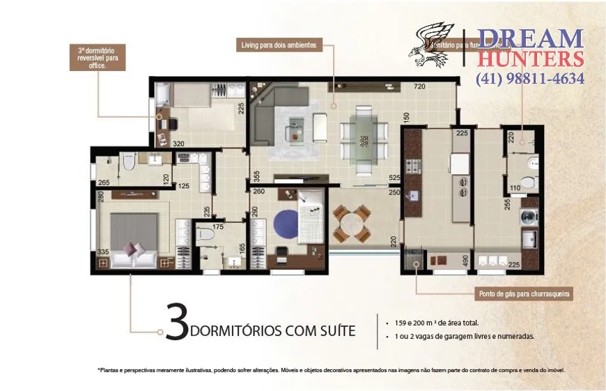 Foto 1 de Apartamento com 3 Quartos à venda, 98m² em Alto da Glória, Curitiba