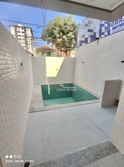 Foto 1 de Casa de Condomínio com 2 Quartos à venda, 100m² em Campo Grande, Santos