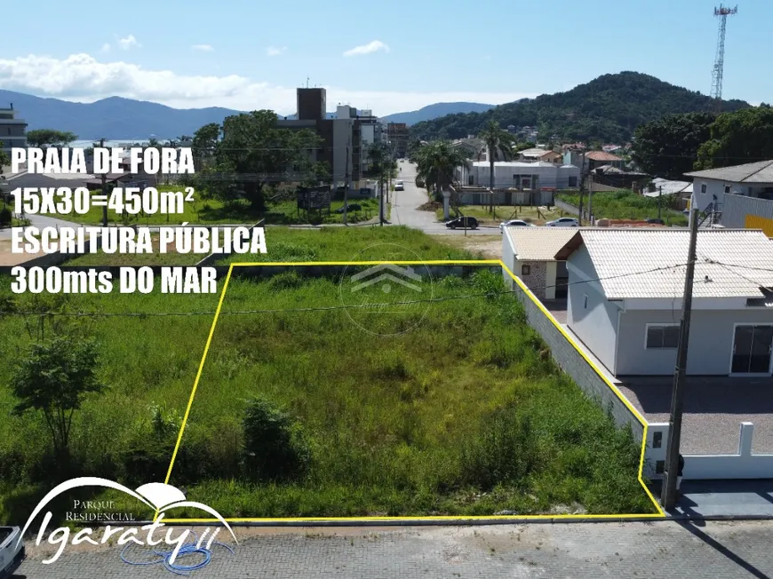 Foto 1 de Lote/Terreno à venda, 450m² em Praia de Fora, Palhoça