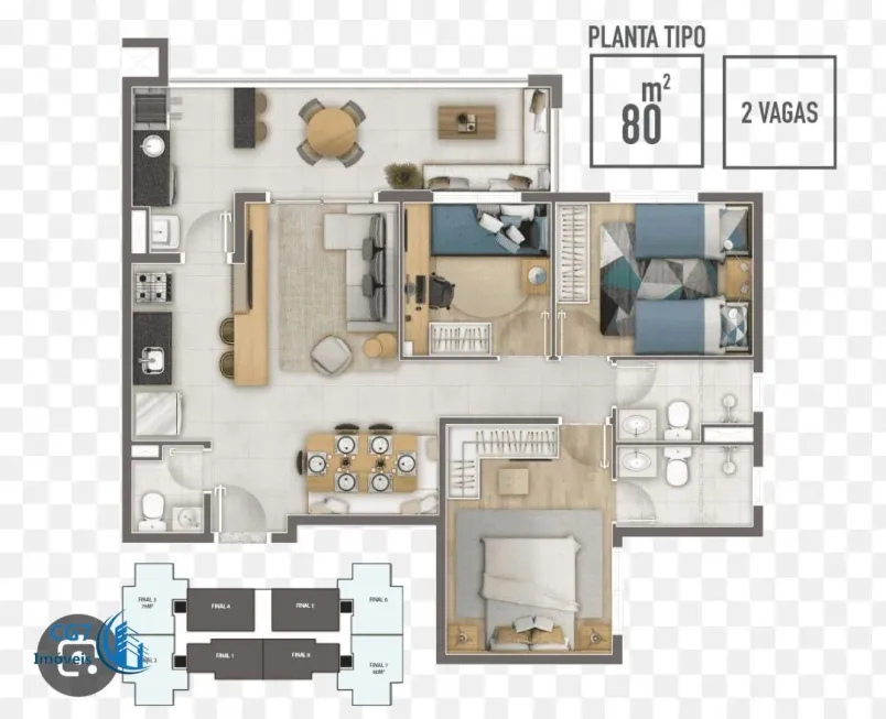 Foto 1 de Apartamento com 3 Quartos à venda, 80m² em Nova Aldeinha, Barueri