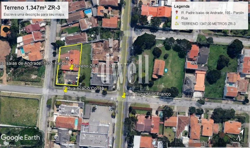 Foto 1 de Casa com 3 Quartos à venda, 1347m² em Parolin, Curitiba