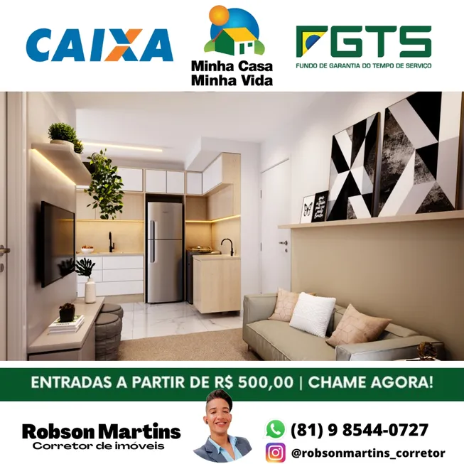 Foto 1 de Apartamento com 2 Quartos à venda, 40m² em Dois Unidos, Recife