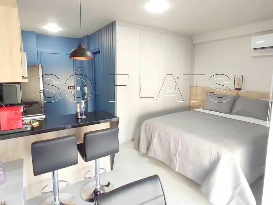 Foto 1 de Flat com 1 Quarto para alugar, 25m² em Campo Belo, São Paulo