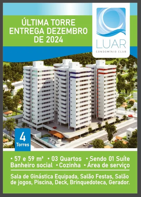 Foto 1 de Apartamento com 3 Quartos à venda, 59m² em Casa Caiada, Olinda