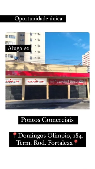 Foto 1 de Ponto Comercial para alugar, 22m² em José Bonifácio, Fortaleza