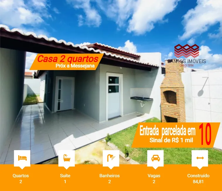 Foto 1 de Casa com 2 Quartos à venda, 84m² em Pedras, Fortaleza