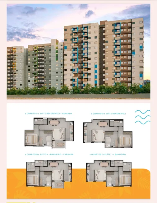 Foto 1 de Apartamento com 2 Quartos à venda, 42m² em LUIZ GONZAGA, Caruaru