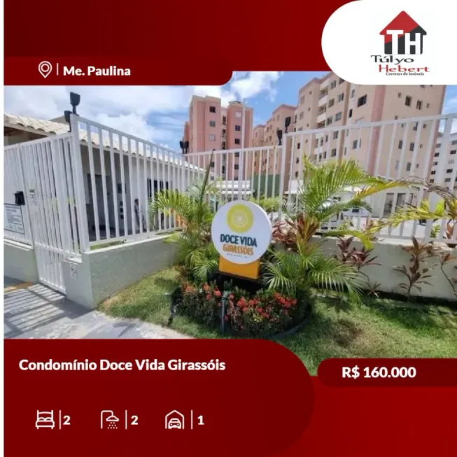 Foto 1 de Apartamento com 2 Quartos à venda, 50m² em Centro, São Cristóvão