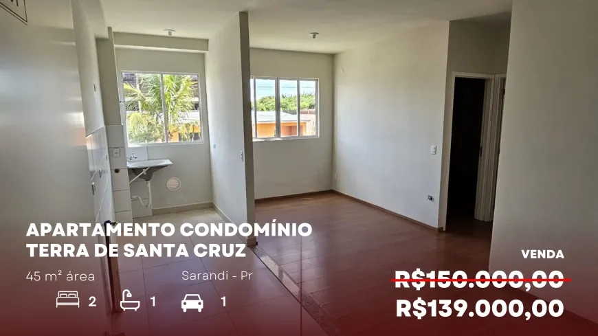 Foto 1 de Apartamento com 2 Quartos à venda, 45m² em Jardim Gralha Azul, Sarandi