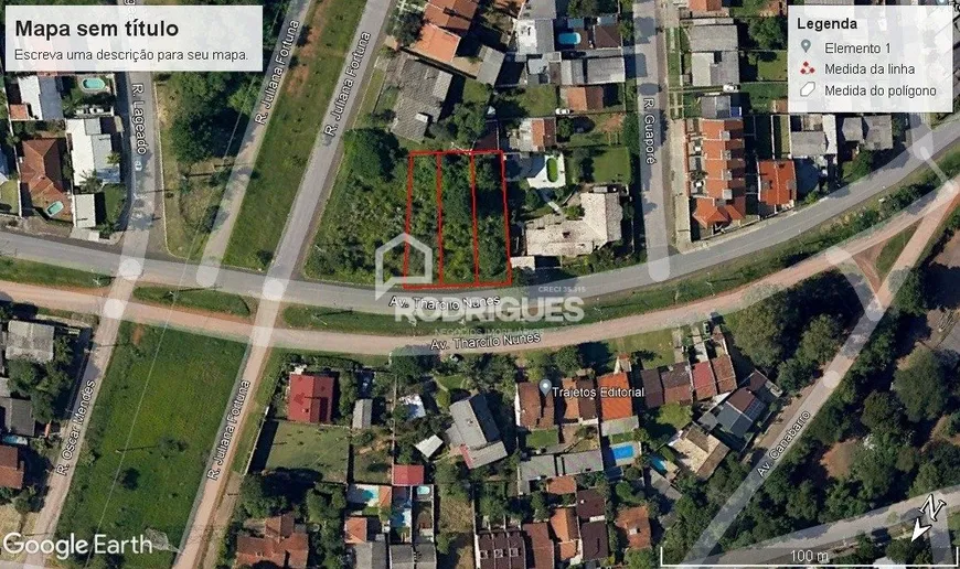 Foto 1 de Lote/Terreno à venda, 385m² em Santo André, São Leopoldo