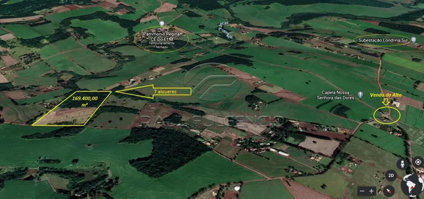 Foto 1 de Lote/Terreno à venda, 169400m² em Patrimonio Espirito Santo, Londrina