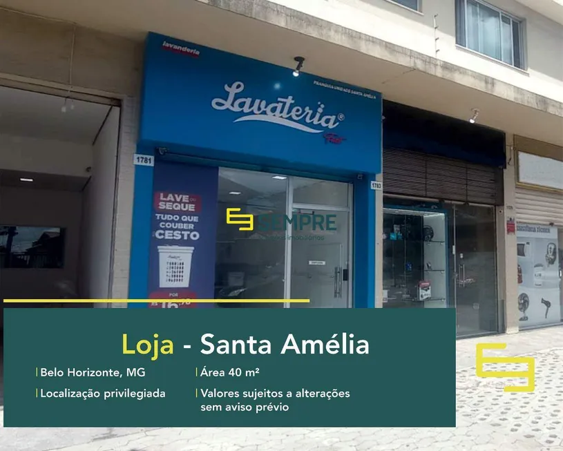 Foto 1 de Ponto Comercial à venda, 40m² em Santa Amélia, Belo Horizonte