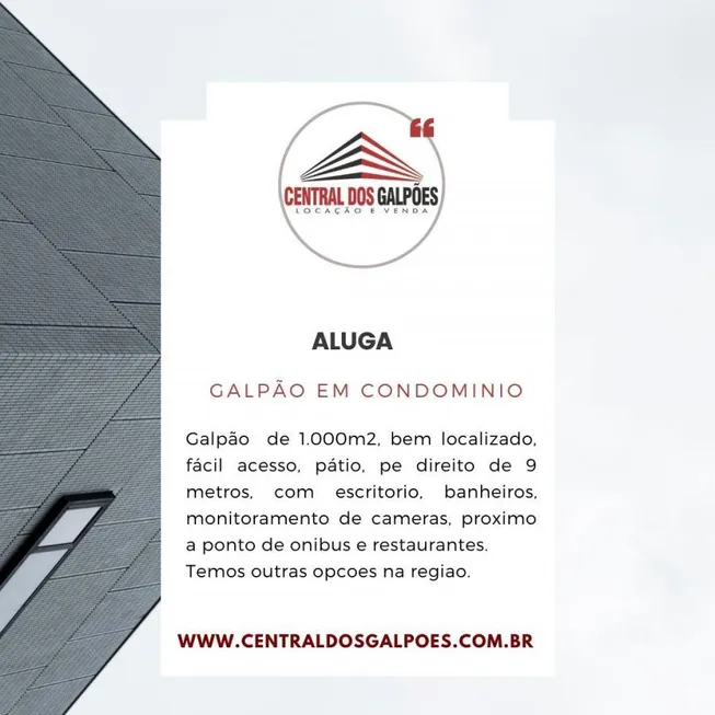 Foto 1 de Galpão/Depósito/Armazém para alugar, 1000m² em Boa Vista, Ponta Grossa