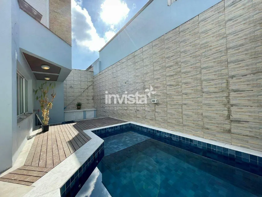 Foto 1 de Casa com 3 Quartos para alugar, 360m² em Ponta da Praia, Santos