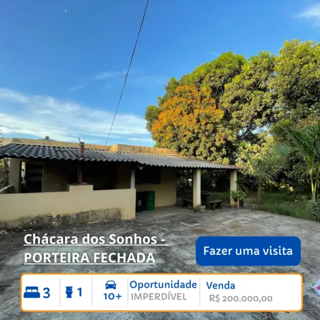 Foto 1 de Fazenda/Sítio com 3 Quartos à venda, 720m² em , São Joaquim de Bicas