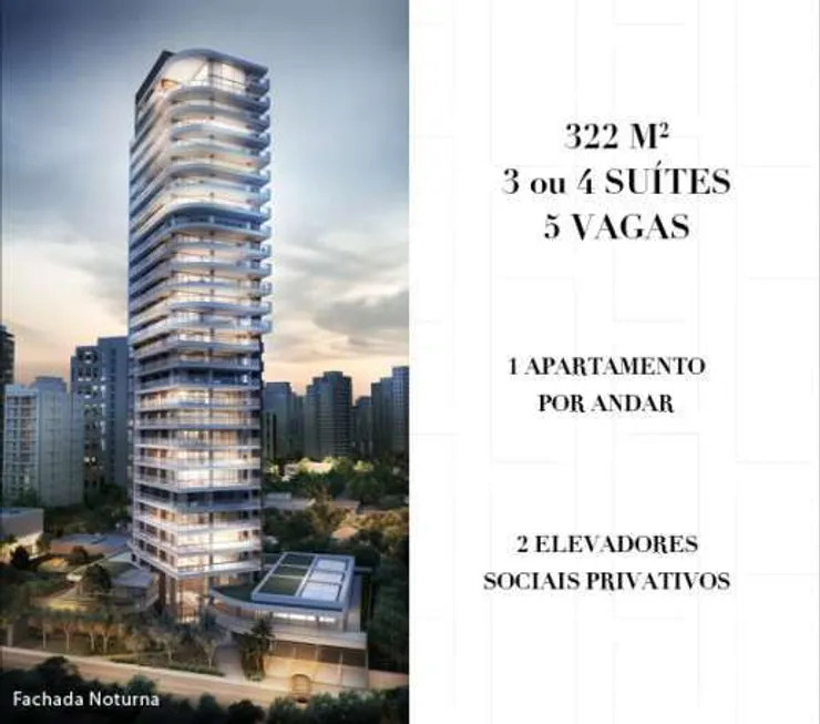 Foto 1 de Apartamento com 4 Quartos à venda, 322m² em Itaim Bibi, São Paulo