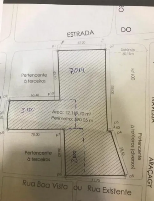 Foto 1 de Lote/Terreno à venda, 12000m² em Araçagy, São José de Ribamar