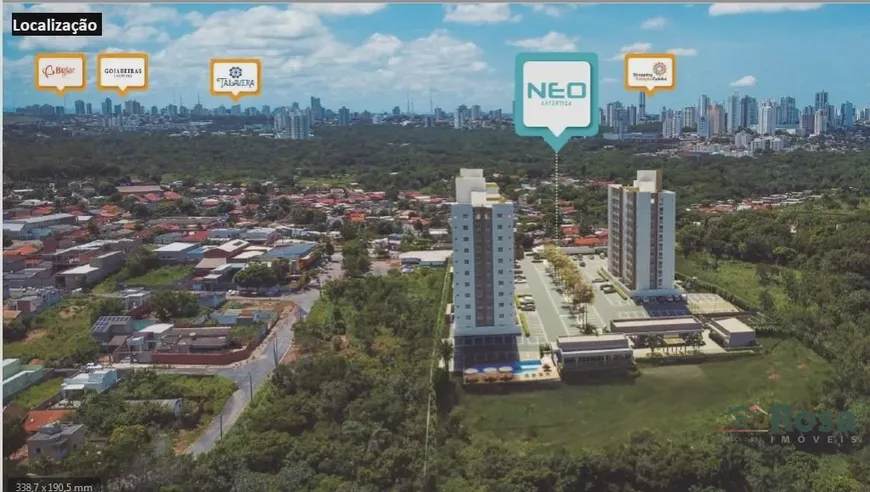 Foto 1 de Apartamento com 3 Quartos à venda, 64m² em Ribeirão do Lipa, Cuiabá