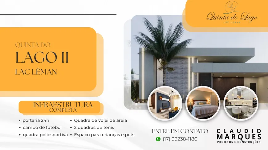Foto 1 de Casa de Condomínio com 3 Quartos à venda, 160m² em Quinta do Lago Residence, São José do Rio Preto