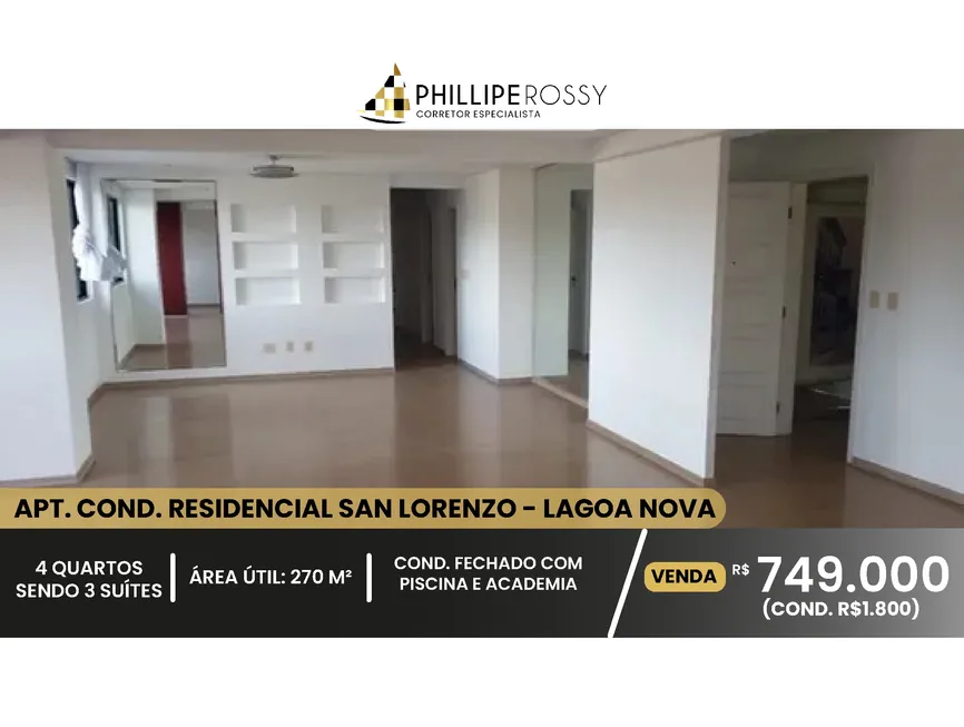 Foto 1 de Apartamento com 4 Quartos à venda, 270m² em Lagoa Nova, Natal