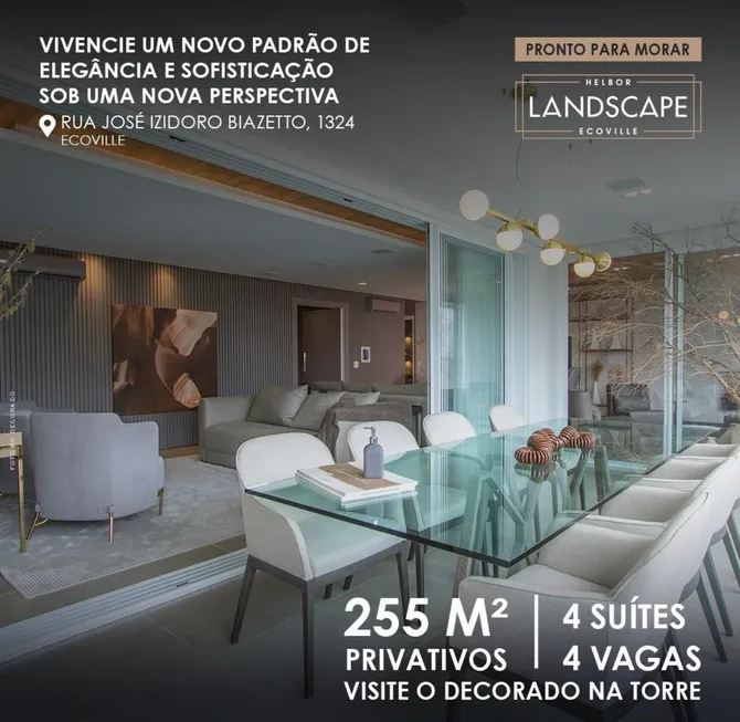 Foto 1 de Apartamento com 4 Quartos à venda, 255m² em Mossunguê, Curitiba