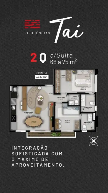 Foto 1 de Apartamento com 2 Quartos à venda, 74m² em Setor Bueno, Goiânia