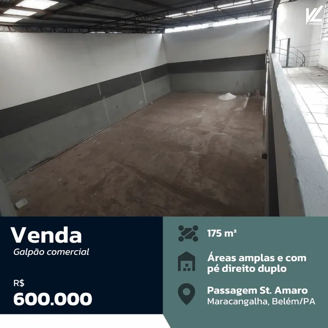 Foto 1 de Galpão/Depósito/Armazém à venda, 170m² em Maracangalha, Belém
