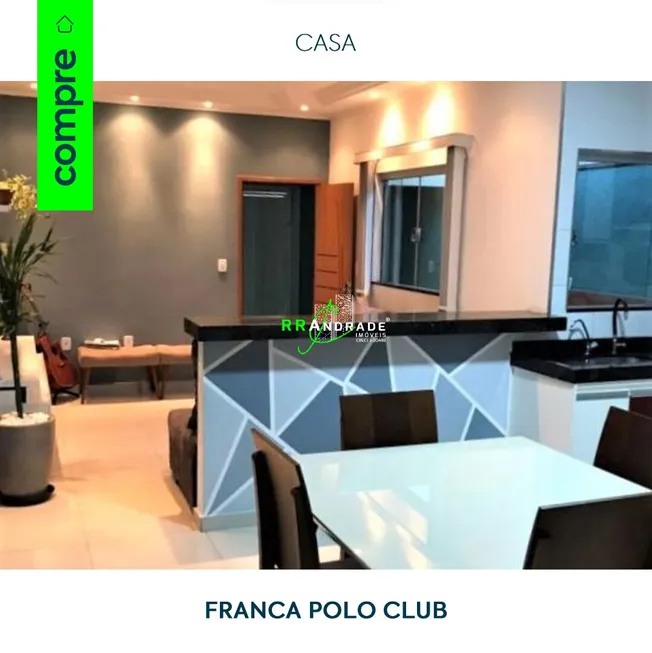 Foto 1 de Casa com 3 Quartos à venda, 104m² em Franca Polo Club, Franca