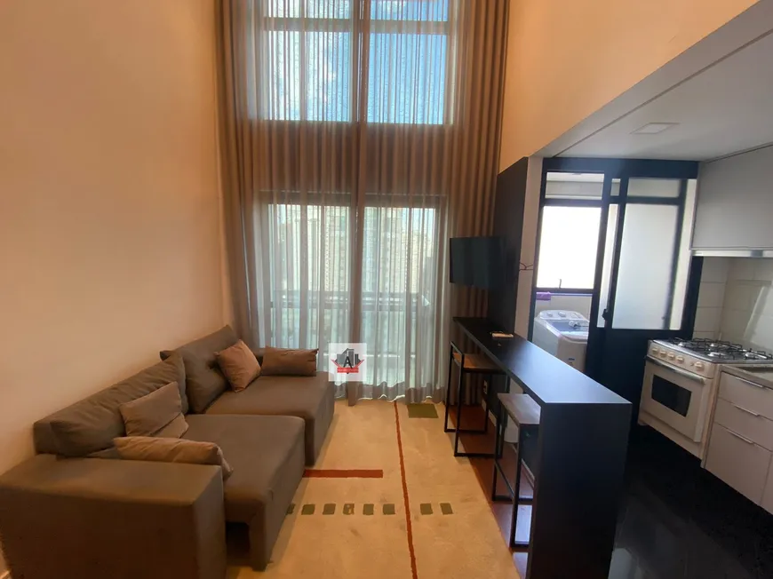 Foto 1 de Apartamento com 1 Quarto para alugar, 48m² em Moema, São Paulo