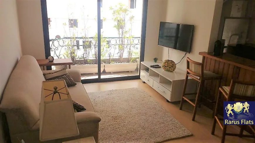 Foto 1 de Flat com 1 Quarto para alugar, 55m² em Jardins, São Paulo