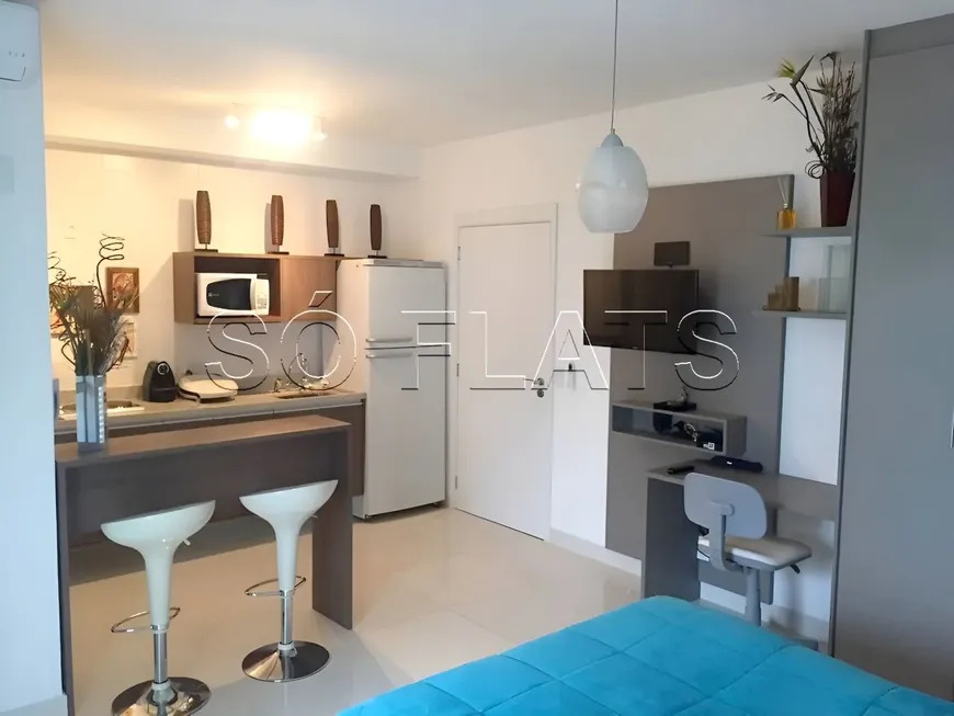 Foto 1 de Flat com 1 Quarto à venda, 33m² em Brooklin, São Paulo