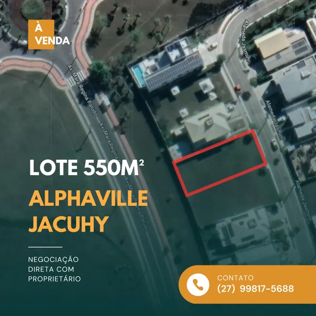 Foto 1 de Lote/Terreno à venda, 550m² em Alphaville Jacuhy, Serra