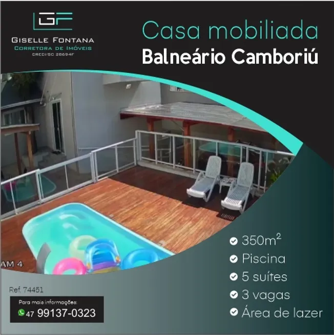 Foto 1 de Casa com 5 Quartos à venda, 350m² em Barra, Balneário Camboriú