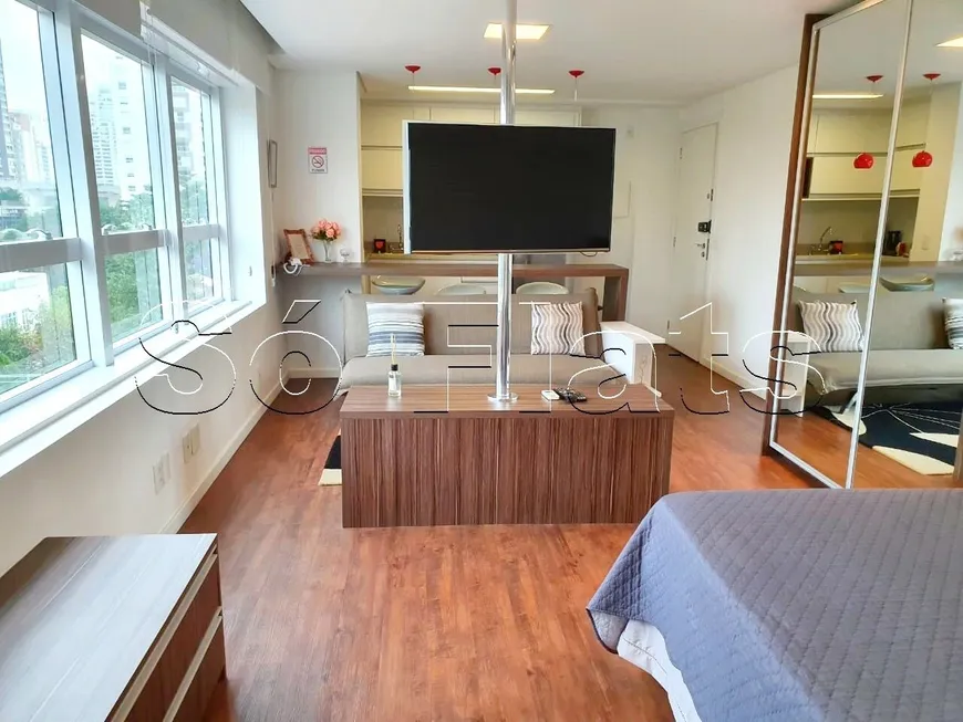 Foto 1 de Apartamento com 1 Quarto à venda, 40m² em Cidade Monções, São Paulo