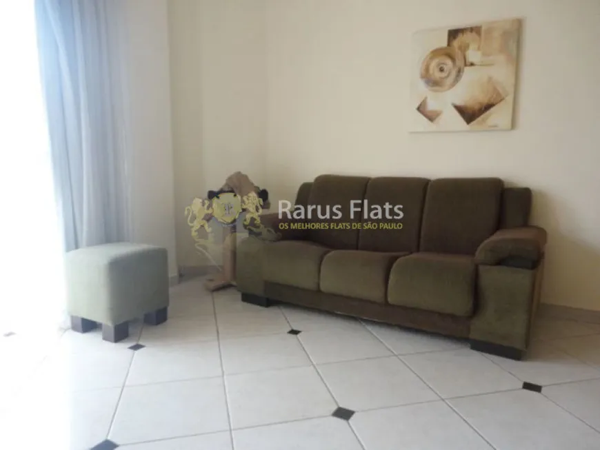 Foto 1 de Flat com 1 Quarto para alugar, 49m² em Morumbi, São Paulo