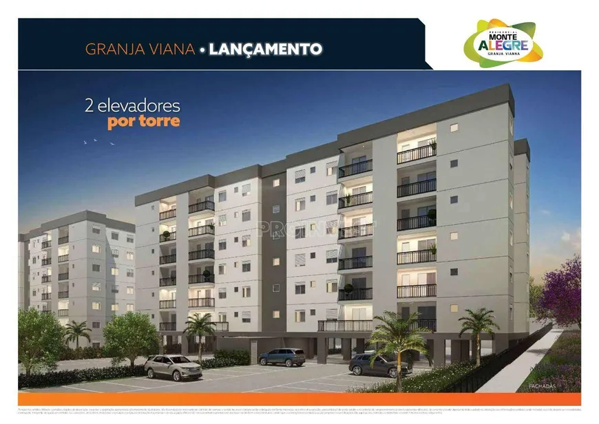 Foto 1 de Apartamento com 2 Quartos à venda, 59m² em Granja Viana, Cotia