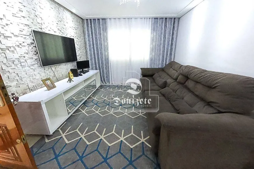 Foto 1 de Sobrado com 4 Quartos à venda, 221m² em Santa Maria, Santo André