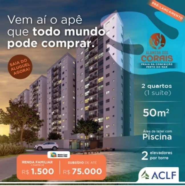 Foto 1 de Apartamento com 2 Quartos à venda, 50m² em Nossa Senhora do Ó, Paulista
