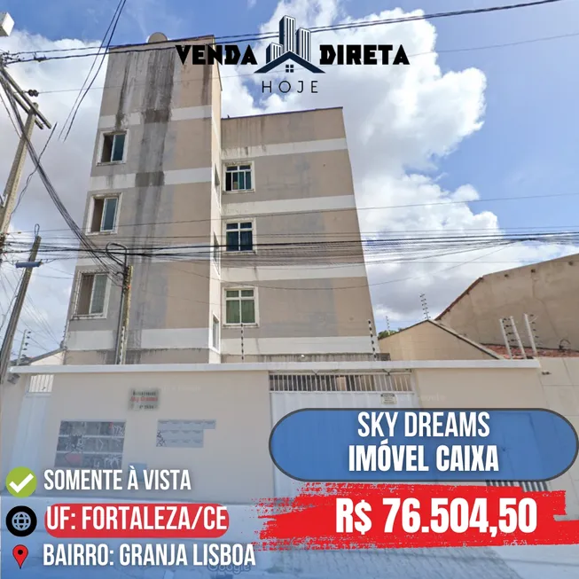 Foto 1 de Apartamento com 2 Quartos à venda, 52m² em Granja Lisboa, Fortaleza
