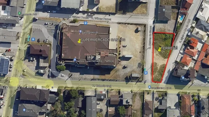 Foto 1 de Lote/Terreno para venda ou aluguel, 900m² em Centro, Palhoça