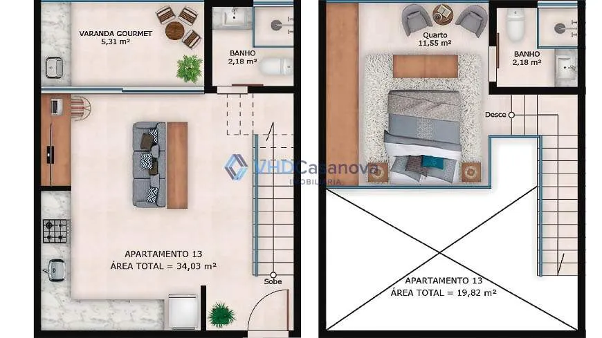 Foto 1 de Apartamento com 1 Quarto à venda, 54m² em Centro, Viçosa