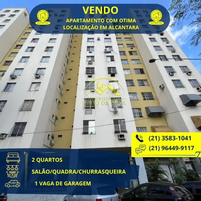 Foto 1 de Apartamento com 2 Quartos à venda, 60m² em Alcântara, São Gonçalo