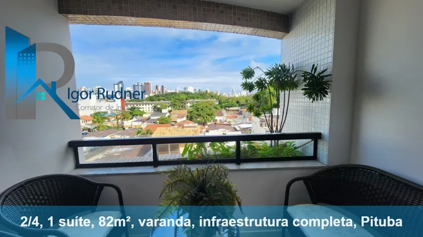 Foto 1 de Apartamento com 2 Quartos à venda, 82m² em Pituba, Salvador