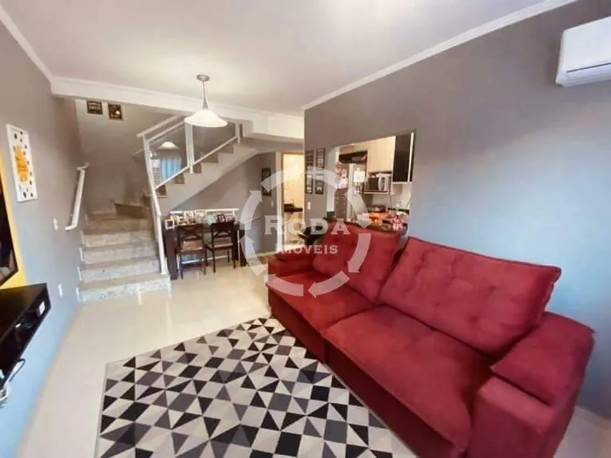 Foto 1 de Casa de Condomínio com 2 Quartos à venda, 100m² em Marapé, Santos