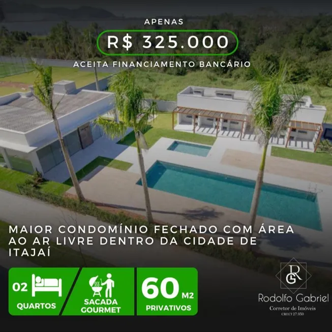 Foto 1 de Apartamento com 2 Quartos à venda, 60m² em Murta, Itajaí