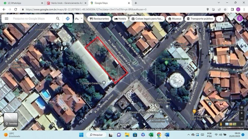 Foto 1 de Lote/Terreno para alugar, 981m² em Vila Assis, Jaú